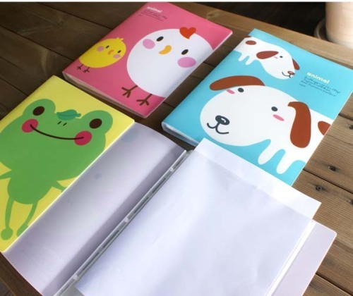 A4 file collect / PP / 40 inserts / animal file folder