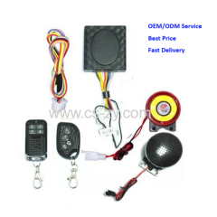 motorcycle security alarm system with two remotes