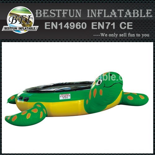 Commerical green turtle water trampoline