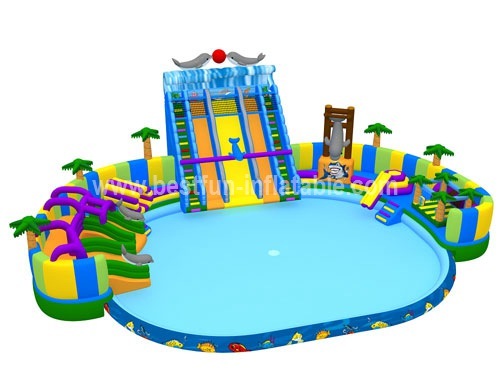 Hot summer Inflatable amusement water park