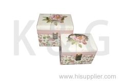 Suitcase Shape Paper Gift Box Set Flower