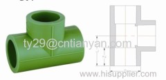 PPR Pipes and Fittings for Cold and Hot Water Supply (EQUAL TEE)