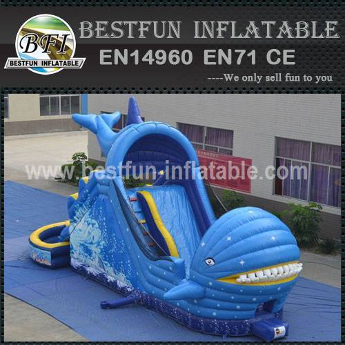 Rental Use Whale Giant Inflatable Water Slide