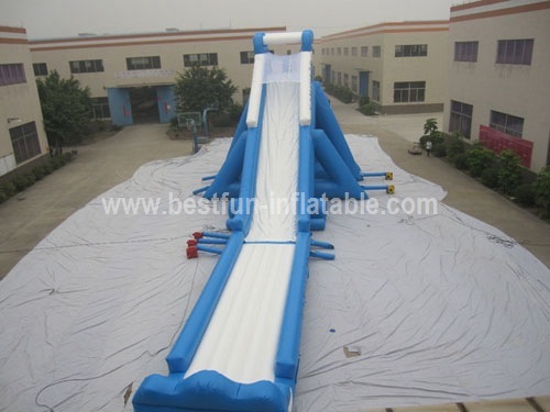 Inflatable giant hippo slide for amusement park