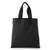 Personalized Black Cloth Shopping Bags / Organic Cotton Carrier Bags For Garment / Grocery / Shoes