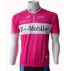 Pink Breathable Polyester Women's t Mobile Team Cycling Jersey Riding Jerseys
