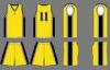OEM Unisex Ultra Wick Pro Style Sublimated Basketball Uniforms Yellow / Black
