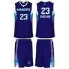 Blue Children - Adult Semi Sublimated Basketball Uniforms Heat Transfer Printing