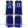 Blue Children - Adult Semi Sublimated Basketball Uniforms Heat Transfer Printing
