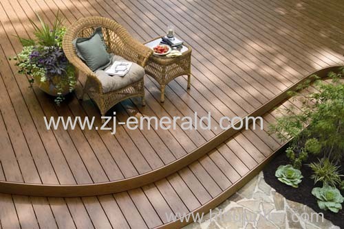 balcony wood plastic composite decking solid flooring 150*25mm