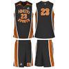 Gray Basketball Customized Jersey Breathable Sublimated Basketball Suit For High School