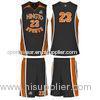 Gray Basketball Customized Jersey Breathable Sublimated Basketball Suit For High School