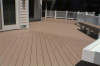 wood plastic composite solid decking 135*25mm