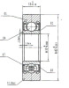 Ball Bearing LR203-X-2RS 2RSR