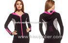 2013 Gym Hoody Jackets Tri - color Womens Fitness Wear Contrast Color Pocketing