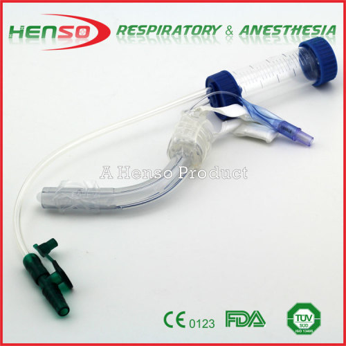 HENSO Tracheostomy Tube With Injection Tube and Suction Tube
