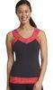 Womens Gym Tank V - Neck 360 Degree Shelf Bra Womens Fitness Wear