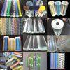 White yellow Twisted Extruded clear Acrylic Rod Frosted 1500mm length