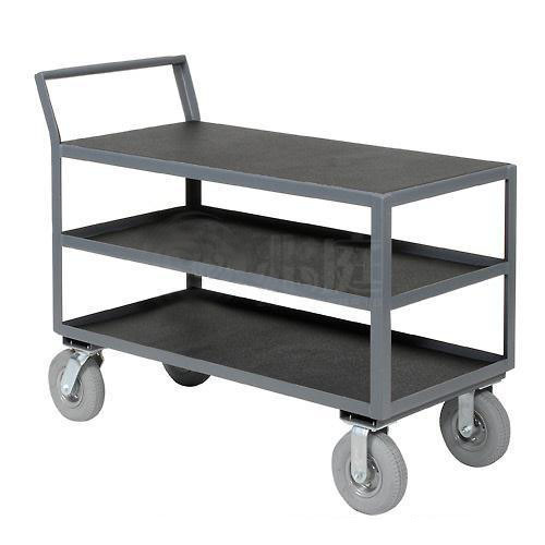 Heavy duty 3 tier utility cart Industrial transport tool trolley