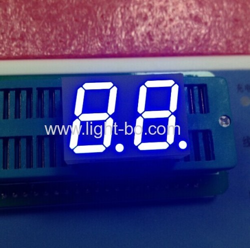 Ultra Blue dual digit 14.2mm 7 Segment LED Display for Digital Indicator / 25*17.1*8mm