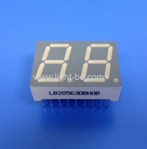 Ultra Blue dual digit 14.2mm 7 Segment LED Display for Digital Indicator / 25*17.1*8mm