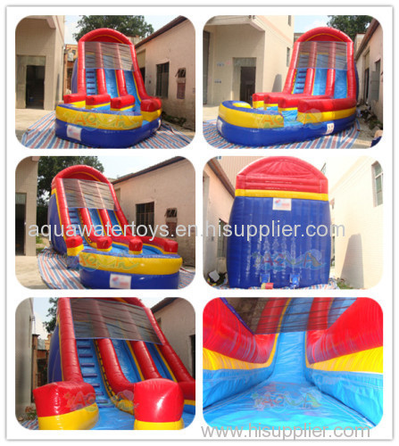 Curve inflatable water Slide