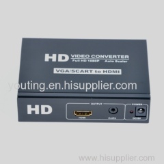 VGA+SCART+STEREO To HDMI converter all to hdmi converter