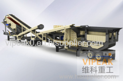 Construction waste mobile crushing plant mobile crusher plant for Construction waste