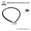 Chrome-Plating Head Bicycle Wire Lock