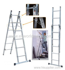 aluminium extension ladder with CE
