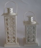 Metal lantern candle holders