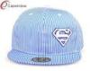 Acrylic Printing Snapback Baseball Caps 3D Embroidery With Sky Blue Ripstop Fabric