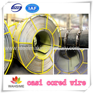 CaSi Cored Wire Steelmaking auxiliary from China factory manufacturer use for electric arc furnace