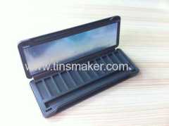 eyeshadow tin case with plastic insert