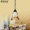 Single Head Matte Black Retro Traditional Chandeliers Hanging Pendant Lighting Fixture