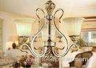 3 Light Modern Wrought Iron Chandelier Lights / Pendant Lighting with Shades for Villa