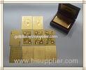 24k gold plated playing cards set in box poker deck 99.9% gold gift fathers day