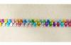 #5 Nylon Handbag Zipper With Multi Colored Teeth / Polyester Yarn Tape