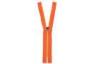 Long Chain 5# Open-End Resin Waterproof Zipper C / E Auto Lock Slider Orange