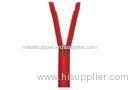 ECO-friendly Red Waterproof 5# Resin Auto Lock Zipper Closed End For Coat