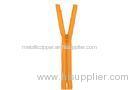 #5 Silver Plated Closed End Nylon Zippers With Automatic Head For Trousers