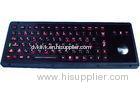 black kiosk Illuminated USB Keyboard with FN keys / Dust proof keyboard