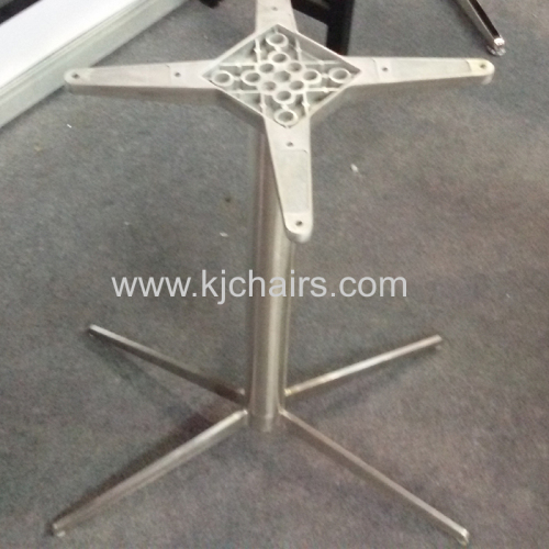 banquet table with cross stainless steel table leg