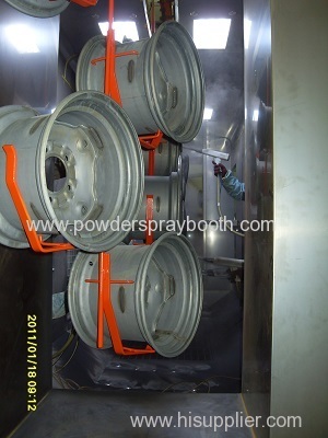 aluminum wheel powder coating line