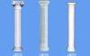 Classic White Decorative Roman Fiberglass Columns Smooth Home Use
