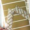 glod blank printable barcode tamper evident sealing labels with hidden&quot;void&quot; text