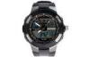 PU Resin Band Mens Analog Digital Wrist Watch With Stop Watch