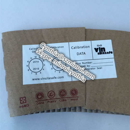 Anti-counterfeit Self Adhesive Eggshell Destructible Vinyl Sticker 