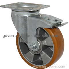 Industry heavy duty aluminum core PU casters