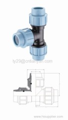 PP pipe compression fittings series(TEE)